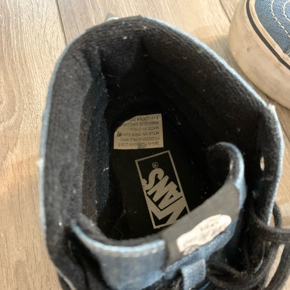 PUNK ROCK Denim VANS with spike rivets - Picture 6 of 8